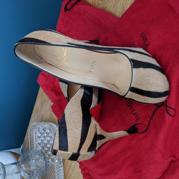 Christian Louboutin Faux Fur heels - Picture 4 of 4